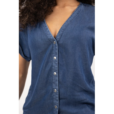 Bluse Harcour Shaina Marine Marineblau