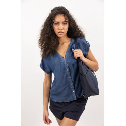 Bluse Harcour Shaina Marine Marineblau