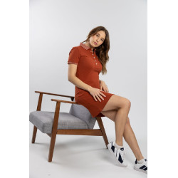 Polo-Kleid Harcour Dynamite Terrakotta Orange