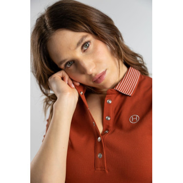 Polo-Kleid Harcour Dynamite Terrakotta Orange