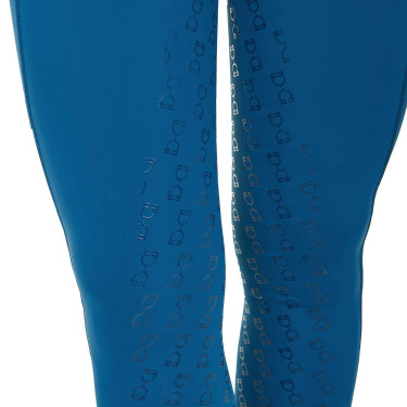 Damen-Reitleggings mit Vollbesatz Classic Equestro Korallenblau
