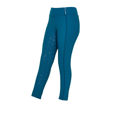 Mädchen-Leggings mit Grip und Equestro-Logo Mädchen-Leggings mit Grip und Equestro-Logo
