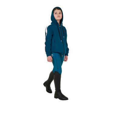 Mädchen-Leggings mit Grip und Equestro-Logo Mädchen-Leggings mit Grip und Equestro-Logo