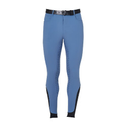 Eng anliegende Herrenreithose mit Vollbesatz Aria Equestro Beringsee Blau