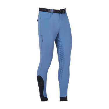 Eng anliegende Herrenreithose mit Vollbesatz Aria Equestro Beringsee Blau