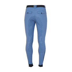 Eng anliegende Herrenreithose mit Vollbesatz Aria Equestro Beringsee Blau