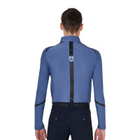 Trainingspolo langarm für Herren taillierter Schnitt Equestro Beringsee Blau Trainingspolo langarm für Herren taillierter Schnitt Equestro Beringsee Blau