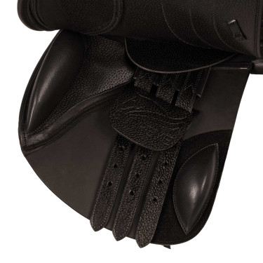 Doppelte Lederspringsattel Modell Las Vegas Supreme Dunkelbraun