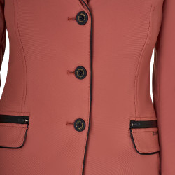 Wettkampfjacke Damen aus technischem Stretchstoff Equestro Mammutbaum Braun