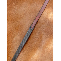 Weiche Gummizügel LeMieux Kastanienbraun / Silber