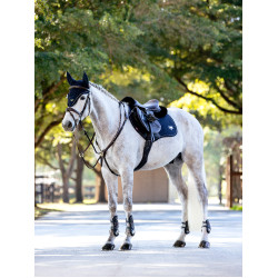 LeMieux Sattelunterlage CC Puissance Wildleder Marine Marineblau