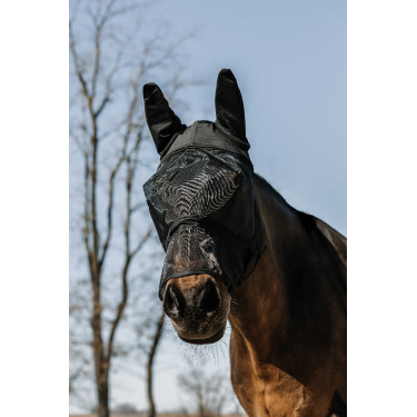 Anti-Fliegen-UV-Schutzmaske Equithème Soft mit Nasenschutz Anti-Fliegen-UV-Schutzmaske Equithème Soft mit Nasenschutz