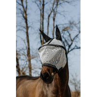 Fliegenmaske UV-Schutz Equithème Protec Silberfarben Grau Fliegenmaske UV-Schutz Equithème Protec Silberfarben Grau