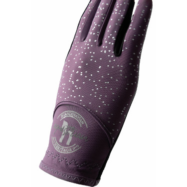 Horze Fay JR Handschuhe Schwarzpflaume Horze Fay JR Handschuhe Schwarzpflaume