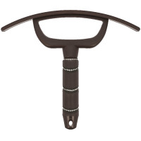 Schwitzmesser Ich liebe dich Equithème Strass Braun