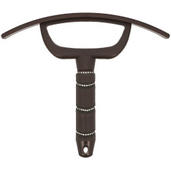 Schwitzmesser Ich liebe dich Equithème Strass Braun