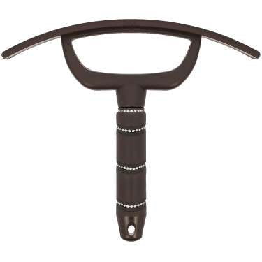 Schwitzmesser Ich liebe dich Equithème Strass Braun