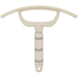 Schwitzmesser Ich liebe dich Equithème Strass Beige