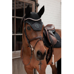 Fliegenhaube Kentucky Wellington Glitzer Schwarz