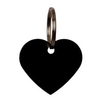 Gravurmedaille in Herzform Grooming Deluxe von Kentucky Schwarz