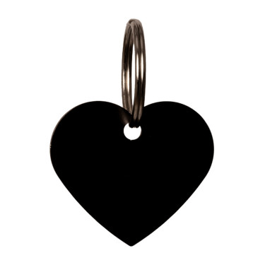 Gravurmedaille in Herzform Grooming Deluxe von Kentucky Schwarz