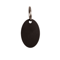 Gravurplakette Oval Grooming Deluxe von Kentucky Schwarz