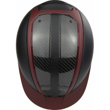 Casque Casco Duell One Precision Carbon Weinrot