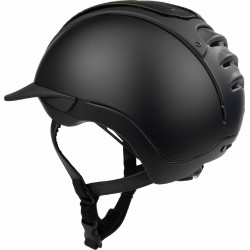 Reithelm Casco Duell One Iconic Finesse Noir mit mittiger Steppung Schwarz