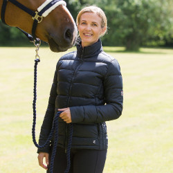 Leichte gesteppte Jacke Horze Alicia Damen Marineblau