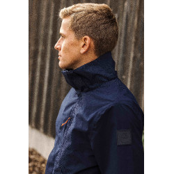 Wasserdichte Jacke Equithème Aaron Marine Marineblau