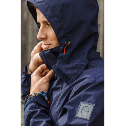 Wasserdichte Jacke Equithème Aaron Marine Marineblau