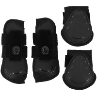 Gamaschen und Streichkappen Je t'aime Equithème Schwarz Gamaschen und Streichkappen Je t'aime Equithème Schwarz