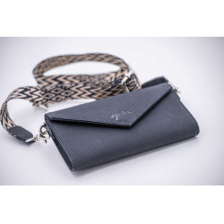 Pochette Pénélope New Phone Pocket perforiert Marine Marineblau