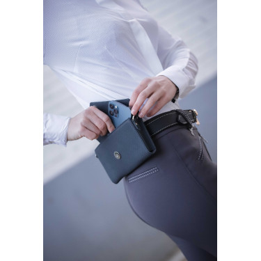 Pochette Pénélope New Phone Pocket perforiert Marine Marineblau