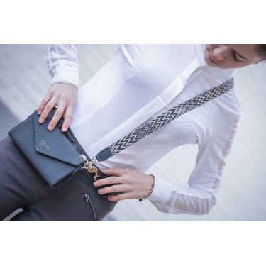 Pochette Pénélope New Phone Pocket perforiert Marine Marineblau