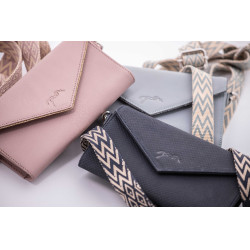 Pochette Pénélope New Phone Pocket perforiert Marine Marineblau