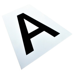 Aufklebersatz 12 Buchstaben für Dressurkegel La Gee Aufklebersatz 12 Buchstaben für Dressurkegel La Gee