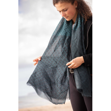 Stola Alix Pénélope Schwarz / Entenblau