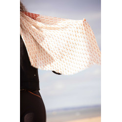 Stola Alix Pénélope Ecru / Rostfarben Weiß