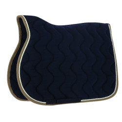 Satteldecke Equithème Polyfun Marine / Taupe Blau Satteldecke Equithème Polyfun Marine / Taupe Blau