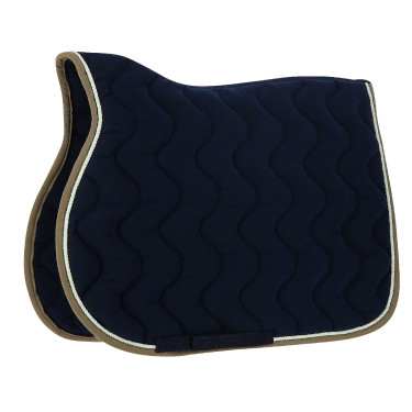 Satteldecke Equithème Polyfun Marine / Taupe Blau Satteldecke Equithème Polyfun Marine / Taupe Blau