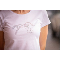 T-Shirt Pénélope Iconic Strass Weiß