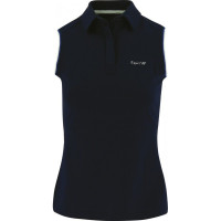 Ärmelloses Damen-Poloshirt Equit'M Marineblau