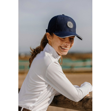 Polo Mesh Equithème Buffy Weiß