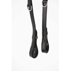 Pénélope Howlett Lederzügel Schwarz