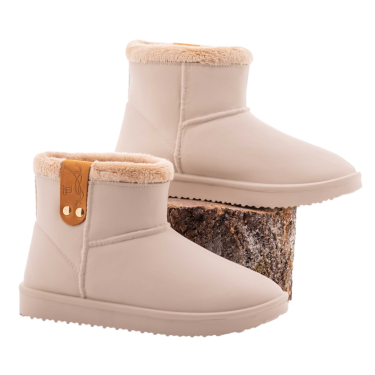 Gefütterte Pénélope-Stiefel Gletschergrau