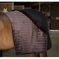Stalldecke Equithème Teddy mit synthetischem Lammfellfutter Schwarz / Braun Stalldecke Equithème Teddy mit synthetischem Lammfellfutter Schwarz / Braun