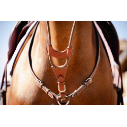 Martingalschieber Pénélope Bip Light US elastisch Haselnuss Braun