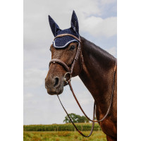 Fliegenhaube Ich liebe dich Equithème Mirror Blau
