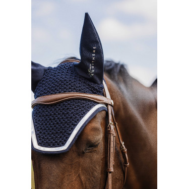 Fliegenhaube Ich liebe dich Equithème Mirror Blau